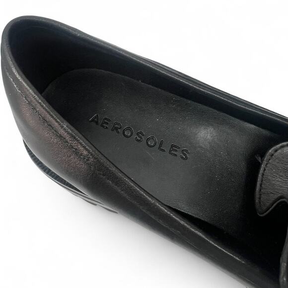 Aerosoles 7 New Women's Lilia Loafer Slip On Lug Modern Silver Buckle Women's - Picture 5 of 6